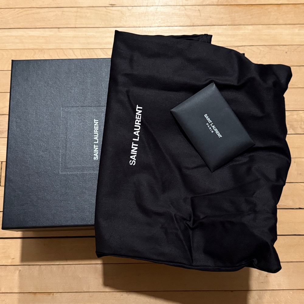 Saint Laurent Toy Mini Leather Shopping Tote, Brown - Picture 8 of 8